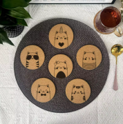 Cute Kittes 6 Piece Coaster Set